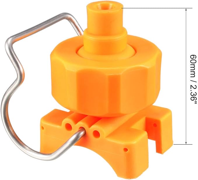 uxcell Spray Nozzle, 3/4" Adjustable Ball Flat Fan Full Cone Clamp Clip Nozzle Watering Irrigation