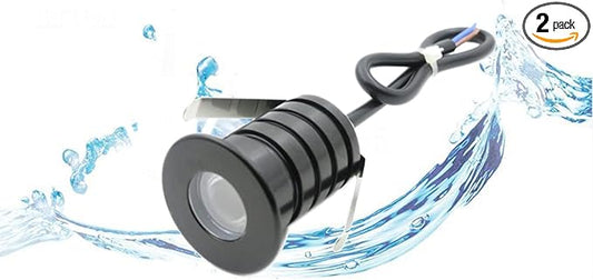 YASHIDA Recessed LED Deck Step Lights with Protecting Shell, In Ground Outdoor LED Landscape Lighting IP67 Waterproof,12V 24V Low Voltage for Garden,Yard Steps,Stair,Patio,Floor,Kitchen Decoration