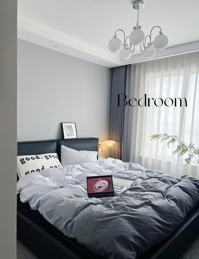 Dimoon 236''x17.7'' Grey Peel and Stick Wallpaper Contact Paper Modern Self Adhesive Wall Paper Removable Renter Friendly Textured Solid Color Shelf Cabinet Vinyl Roll (236''x17.7'',Silver Grey)