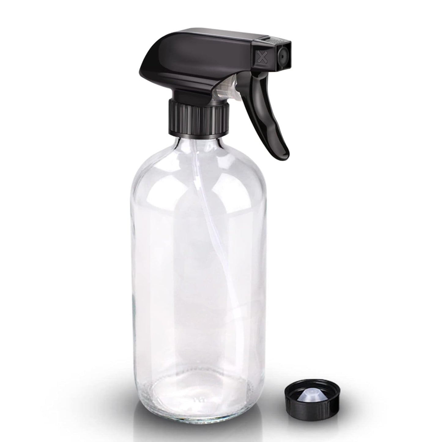 Wedama Glass Spray Bottles, 16 oz Glass Spray Bottles for Cleaning Solutions and Essential Oils, Refillable Empty Spray Bottle with Adjustable Nozzles for Alcohol, Plant and Hair Care (1 Pack)