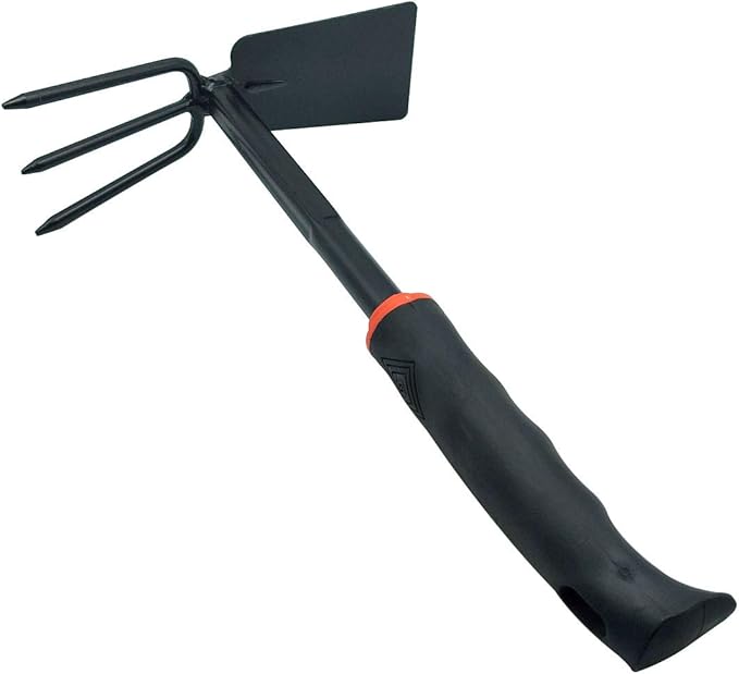 SUPIA Gardening Tool ho-mi Hand Plow Hoe Spade, Trowel, Weeder, and More! an Excellent Tool for use in Any Vegetable or Flower Garden (Double-Sided)
