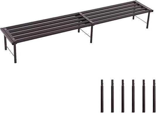 Metal Plant Stand, Rust-proof Aluminum Flower Pot Stand, Plants Display Stands Decoration Racks for Living Room Balconies and Gardens (120 Ebony)