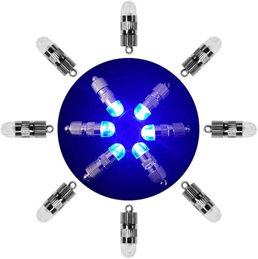 SumDirect Pack of 12/30/50/100 Colorful LED Mini Non-Blinking Lights for Paper Lanterns Balloons Floral Wedding Halloween Christmas Party Decoration Centerpieces (50, Blue)