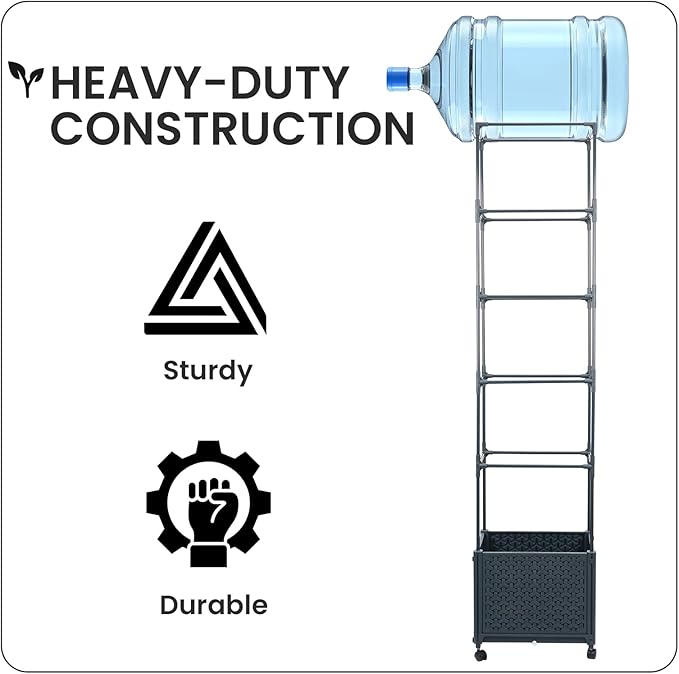 Raised Garden Bed with Tomato Cage 67.6” Self Watering Tomato Planter Boxes with Trellis Wheels for Outdoor Climbing Flowers Vegetable Vine Vegetables