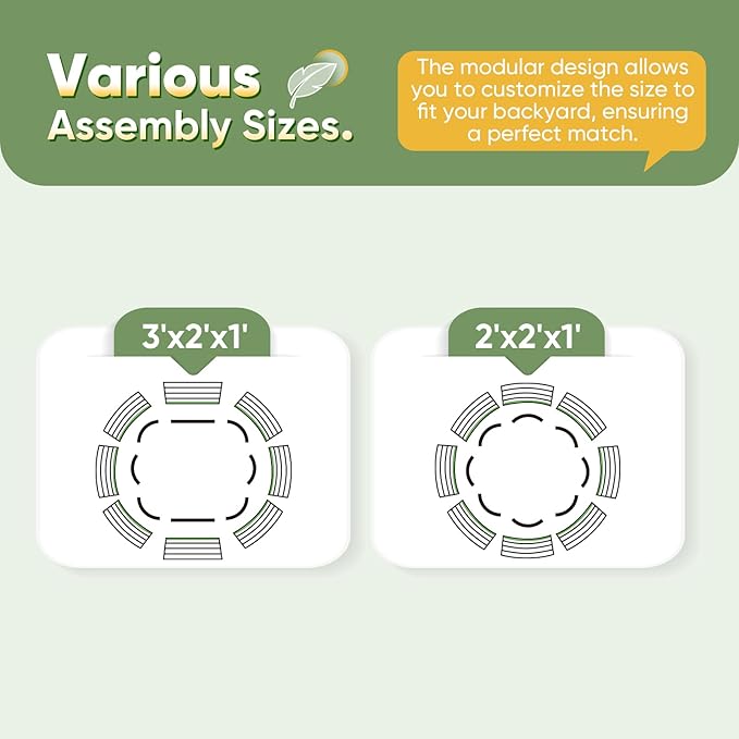 KING BIRD Raised Garden Bed Kit 2025 Upgraded Modular DIY Galvanized Planter Garden Box Outdoor for Gardening, Vegetables, Flowers, Elegant Roman Column Design, 47x24x12 in, Silver