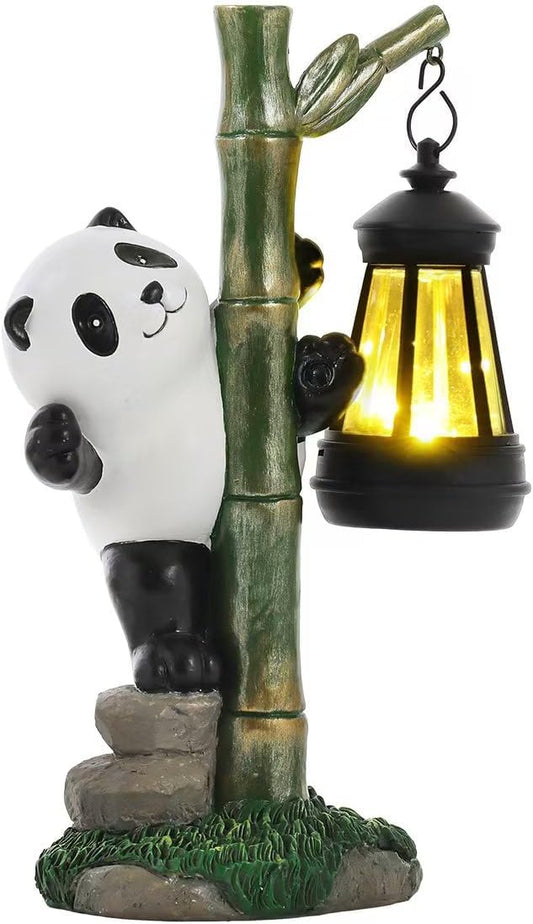 Solar Garden Decor Panda Gifts, Garden Yard Art Decor Panda Gifts for Women - Birthday Gifts for Panda Enthusiasts Grandma Mom Women ﻿