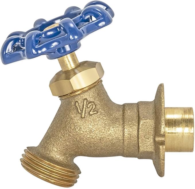 Eastman Brass Irrigation Sillcock Valve, 1/2 Inch Sweat x 1/2 inch MHT Connection, Brass Plumbing Fitting, 20222