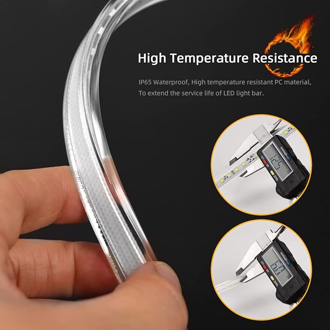 White LED Strip Lights Waterproof, AC 110V, 1800LEDs, 6500k Outdoor LED Rope Light 15M/49.2ft for Garden, Patio, Indoor Outdoor Decoration