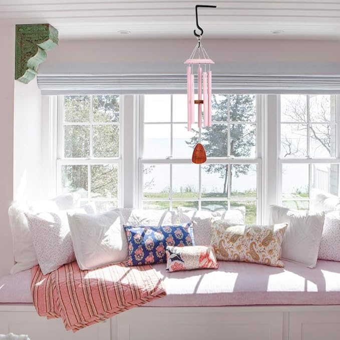 4Pack Hanging Plant Bracket 6inch Metal Plant Hook Shepherds Hook Decorative Wall Plant Hanger for Hanging Lanterns, Bird Feeder, Flower Basket, Home Decor Indoor & Outdoor (Black)