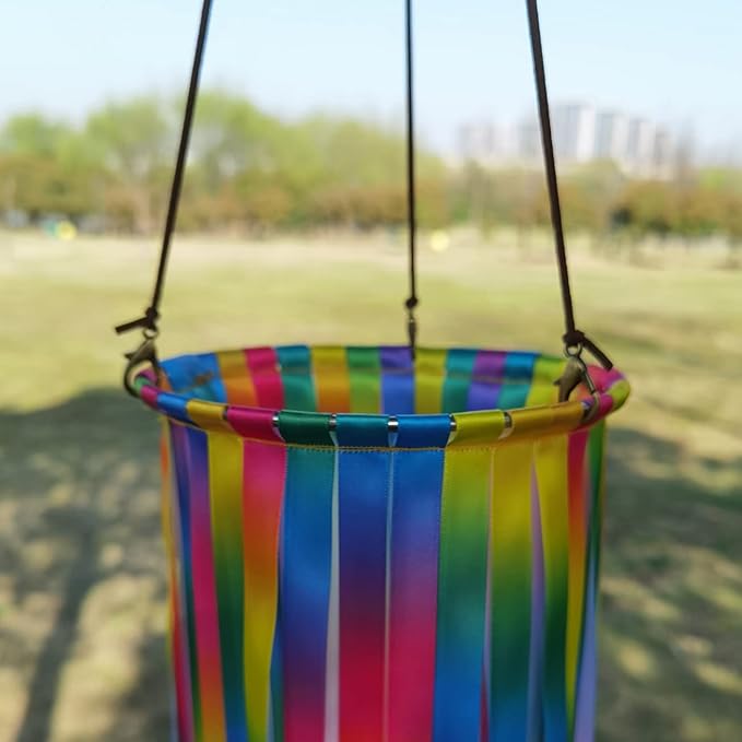 Ribbon Windsock Streamer, Outdoor Decorations for Your Patio, Garden, Yard, Dock and Camper, 49-Inch, WS49-YH