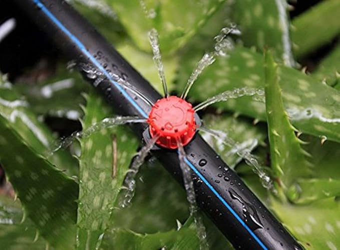 Penta Angel 50/100/200 Pcs Adjustable Irrigation Sprinklers Watering Drippers Sprinklers Emitter Drip System On 1/4" Barb (50)