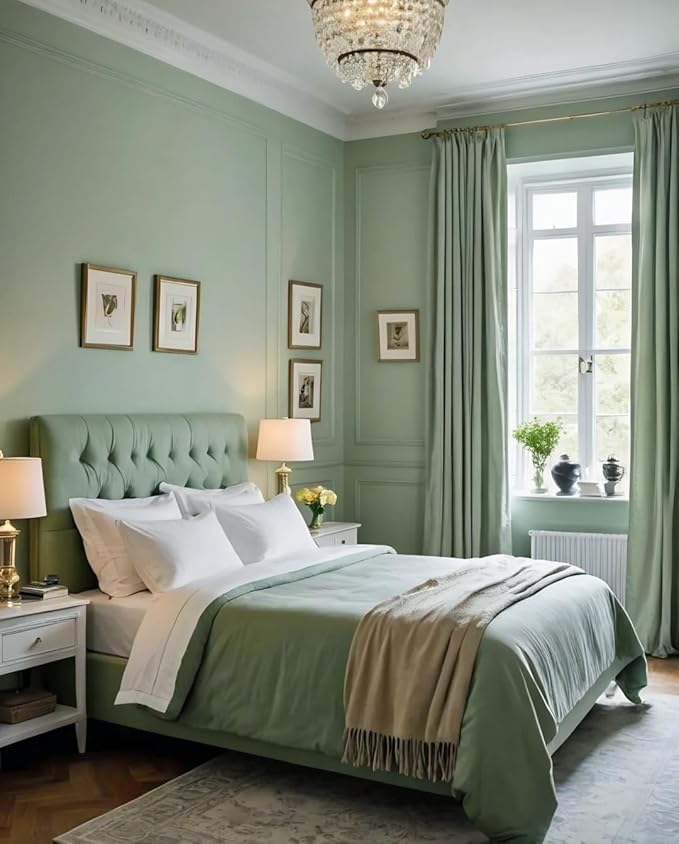 Dimoon 590''x23.6'' Green Peel and Stick Wallpaper Contact Paper Modern Self Adhesive Wall Paper Removable Renter Friendly Textured Solid Color Shelf Cabinet Vinyl Roll (590''x23.6'',Light Green)