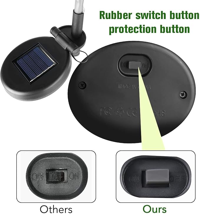 Veesee Solar Garden Outdoor Flower Light, Powered Stake for Decorative Landscape Lawn Yard Patio LED Lighting (Tulip-Purple, 2Pack)