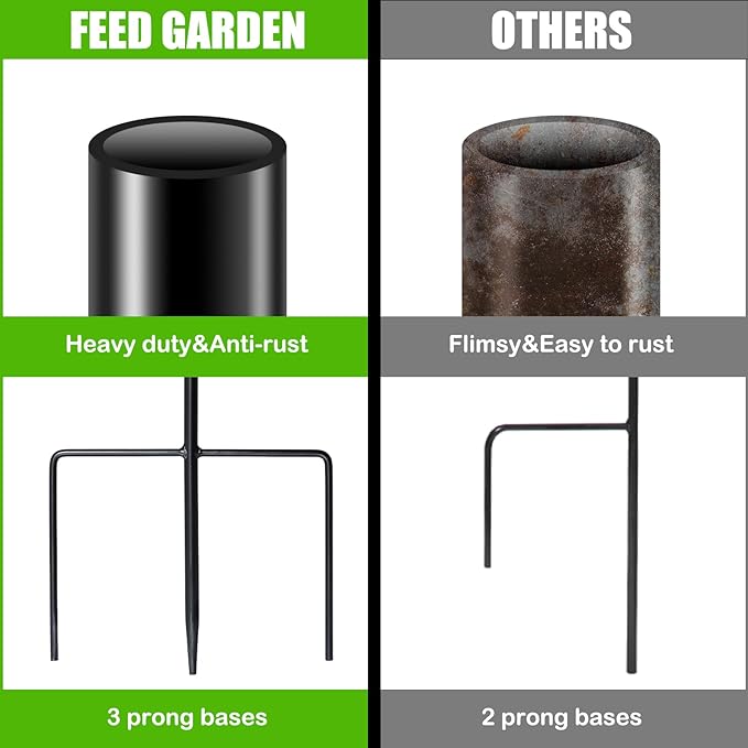 FEED GARDEN Adjustable 48 Inch Small Shepherd Hooks for Outdoor, Garden Hooks for Lanterns, Shepard Hooks for Hanging Plants, Bird Feeders, Solar Lights, Mason Jars, Weddings Decor,2 Pack