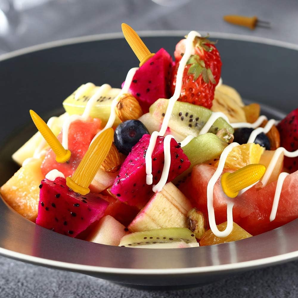 Corn on The Cob Holders, Stainless Steel Heat Resistant Non Slip Barbecue Corn Prongs Skewers for BBQ, Cooking, Birthday Party (50,3.54IN)