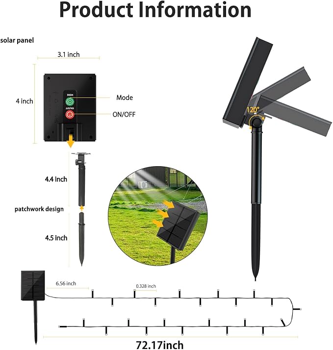 Solar Christmas Lights Outdoor, 2 Pack 144ft 400 LED Solar Christmas Lights Outdoor, 8 Modes Solar String Lights for Christmas Fence Holiday Xmax Decorations (Multicolor)