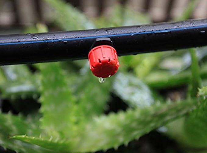 Penta Angel 50/100/200 Pcs Adjustable Irrigation Sprinklers Watering Drippers Sprinklers Emitter Drip System On 1/4" Barb (50)