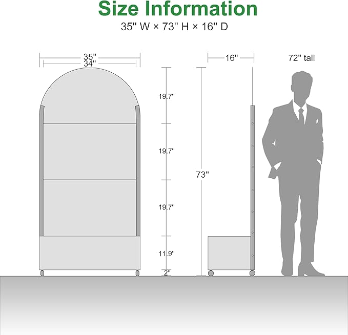 Casaphoria Metal Raised Garden Bed with Trellis and Wheels, 72"x35"x16" Planter Box for Climbing Plants, Vegetables & Vines, Features Drainage Holes and Privacy Screen (Black-Spring)
