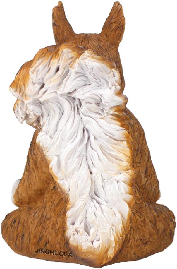 9" Meditation Squirrel Big Size Monkey Statue for Garden Decoration, Animal Yoga Figurine Feng Shui Statue Ornament Zen Squirrel Figurines Gifts for Women/Mom-Indoor and Outdoor Animal Sculpture