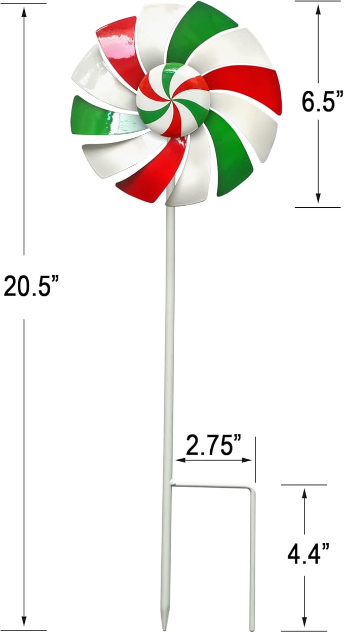 Windmill Decoration，Outdoor Metal Stakes, Wind Catcher Spinner Garden Stakes, Outdoor Wind Spinners, Yard Patio Decoration, Set of 3
