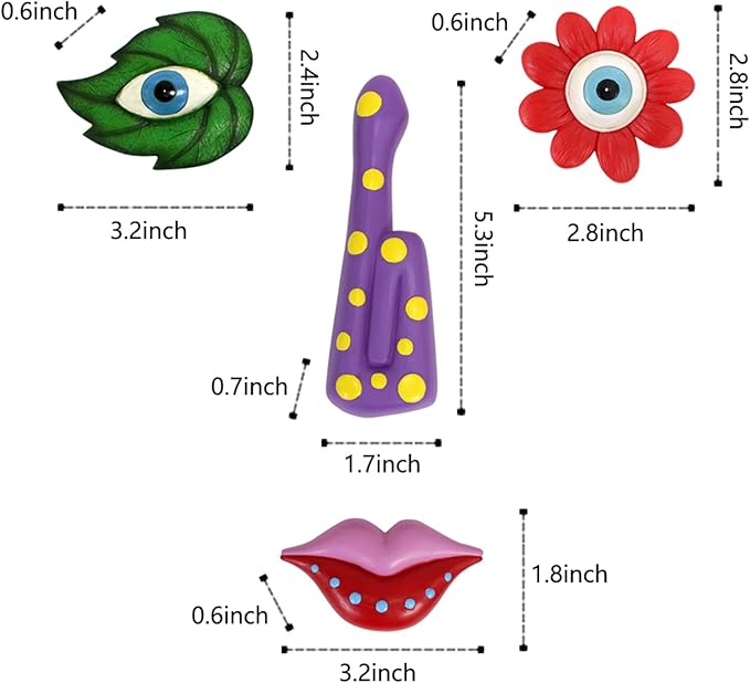 Tree Faces Decor Outdoor,Funny Tree Faces Sculpture,Colorful Fence Decorations Outdoor,Suitable for Yard and Garden Art Décor(1pcs, Colorful Leaves)