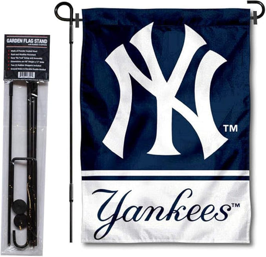 WinCraft NY Yankees Garden Flag with Stand Holder