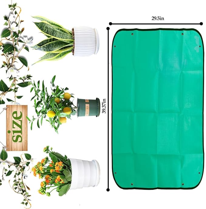 Potting Mat,Gardening Gifts,Repotting Mat,Gardening Hand Tools,Repotting Mat for Indoor Plants,Plant Mat,Gardening Tool Set,Indoor Gardening System,Gardening Gifts(Green 39.75 * 29.5 in)