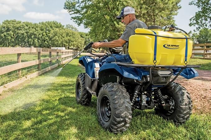 25-Gallon Gold Spot Sprayer – 12V Pump, Deluxe Handgun, 2.2 GPM, 100 PSI, Heavy-Duty Tank, Adjustable Spray Pattern & 15 Ft Hose