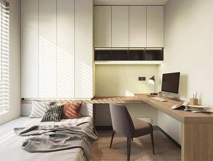 Dimoon 78.7''x17.7'' Beige Peel and Stick Wallpaper Contact Paper Modern Self Adhesive Wall Paper Removable Renter Friendly Textured Solid Color Shelf Cabinet Vinyl Roll (78.7''x17.7'',Beige)