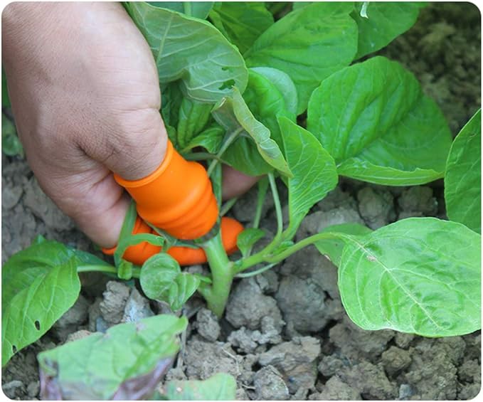 Fruit and Vegetable Picking Potted Plants Trim Silicone Thumb Knife Set Picking Portable Knife Garden Tools (1)