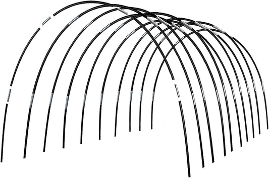 Greenhouse Hoops Grow Tunnel, 10 Sets of 7FT Garden Hoops for Raised Beds, Rust-Proof Fiberglass Frame for Garden Netting, Greenhouse Kit, Plant Shade Cloth, Plant Row Cover, 50 pcs