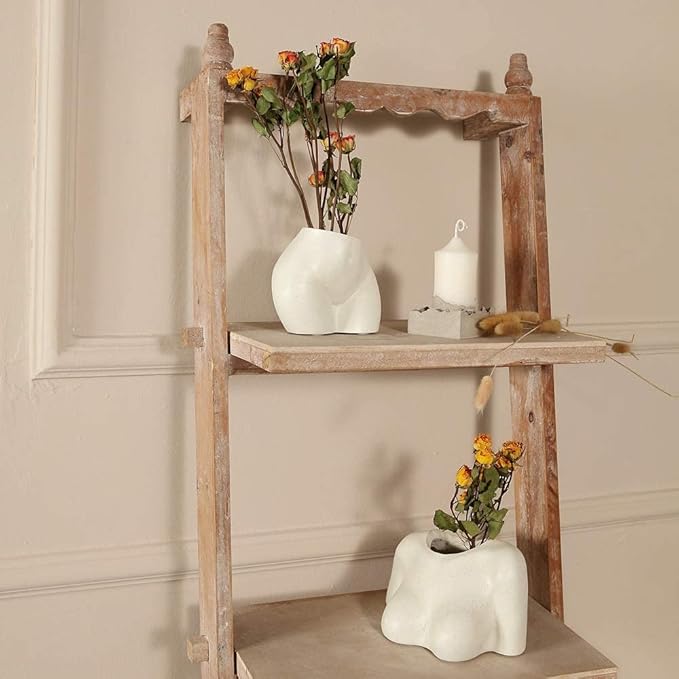 FROZZUR Mini Female Body Shaped Resin Planter, 5 in Diameter, with Drainage Holes, for Indoor or Outdoor Plants