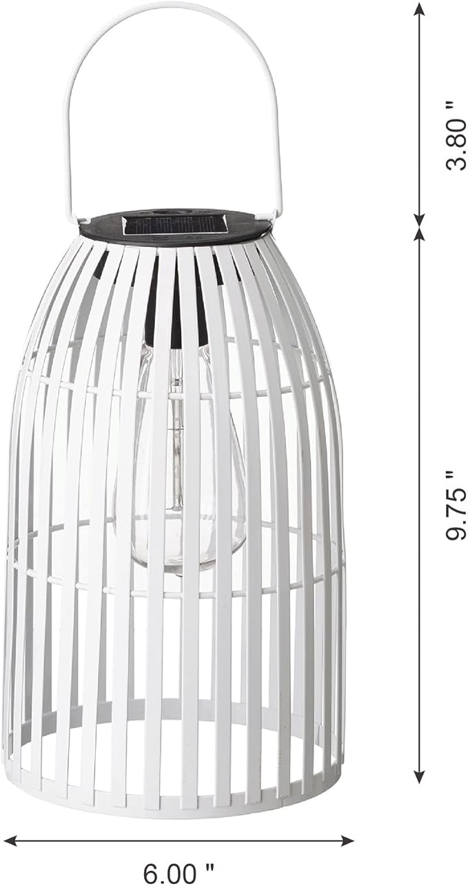 Solar Lantern Outdoor Waterproof Hanging Metal Birdcage Shaped Solar Powered Lantern Decorative Solar Light for Garden / Yard / Patio / Porch
