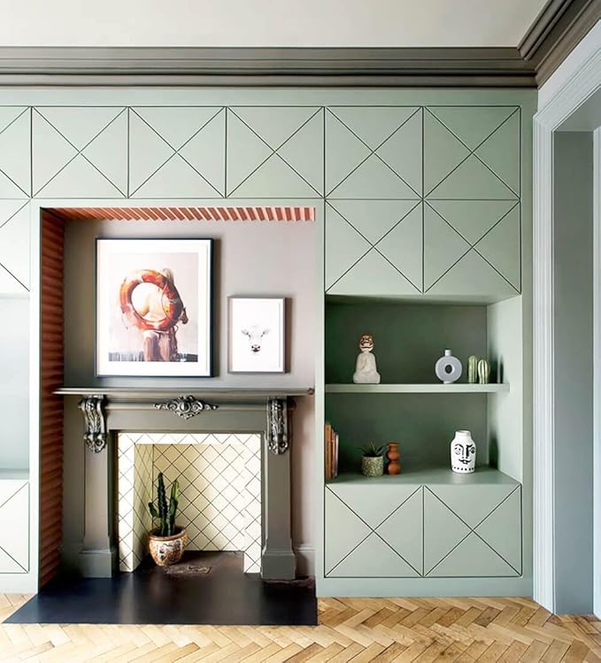 Dimoon 590''x23.6'' Green Peel and Stick Wallpaper Contact Paper Modern Self Adhesive Wall Paper Removable Renter Friendly Textured Solid Color Shelf Cabinet Vinyl Roll (590''x23.6'',Light Green)