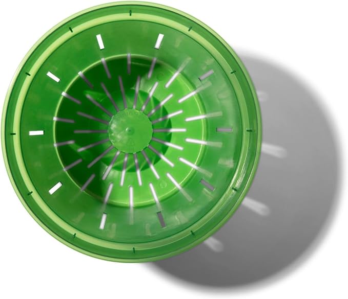 rePotme Orchid Pot - 8 inch Slotted Orchid Pots with Holes - 3 Pack (Green Emerald)