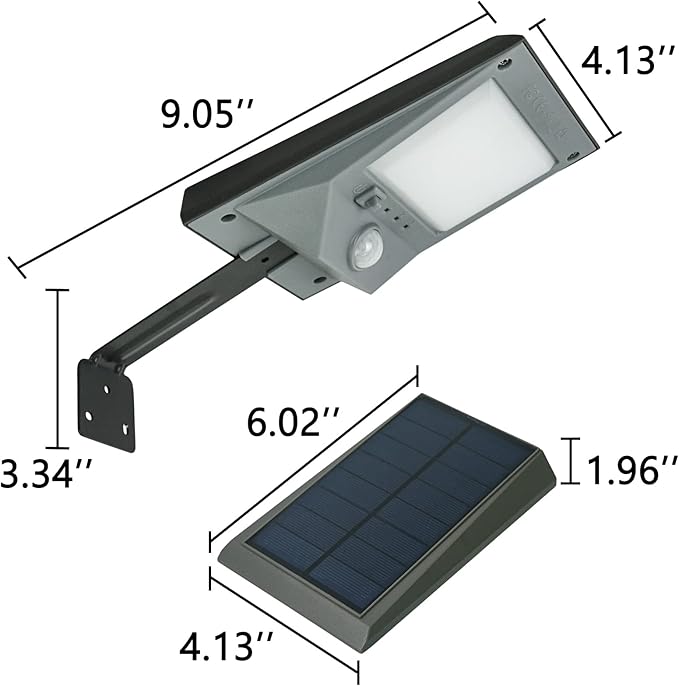 Luwint Solar Motion Lights Outdoor, Waterproof Solar Powered Flood & Security Lights for Outside, Motion Sensor