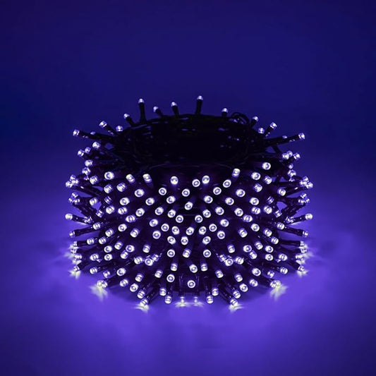 600 LED Halloween Lights, 216 FT Waterproof Halloween String Lights, Purple Halloween Lights Outdoor with 8 Lighting Modes for Halloween Outdoor Party Yard Garden Decoration (216 Ft | Purple, 216 Ft)