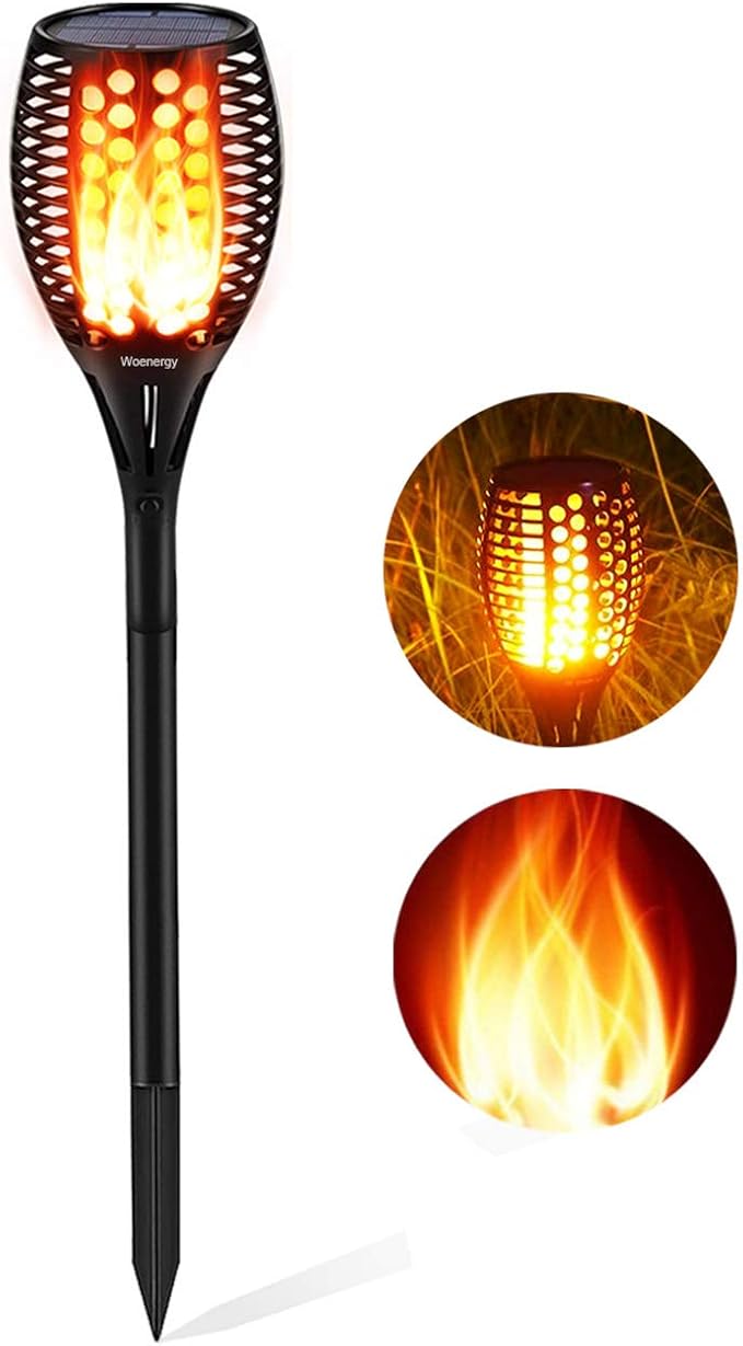 Aityvert Upgraded Solar Torch Lights 43 inches Flickering Dancing Flames Outdoor Waterproof Landscape Lighting Dusk to Dawn Auto On/Off Solar Lights for Yard Garden Patio Pool 1-Pack
