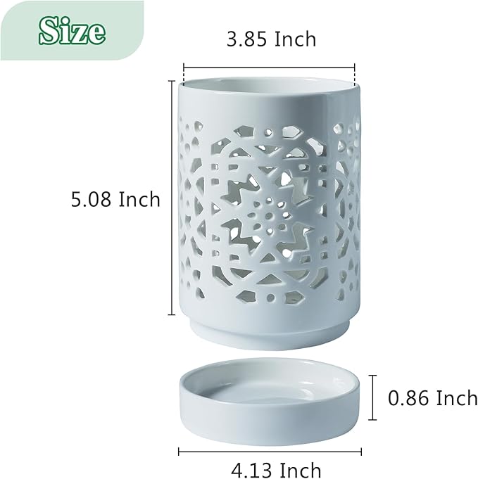 Orchid Pot 4 Inch, Orchid Pots with Holes & Saucers for Repotting Orchid, Breathable Slotted Flower Plant Nursery Pot White