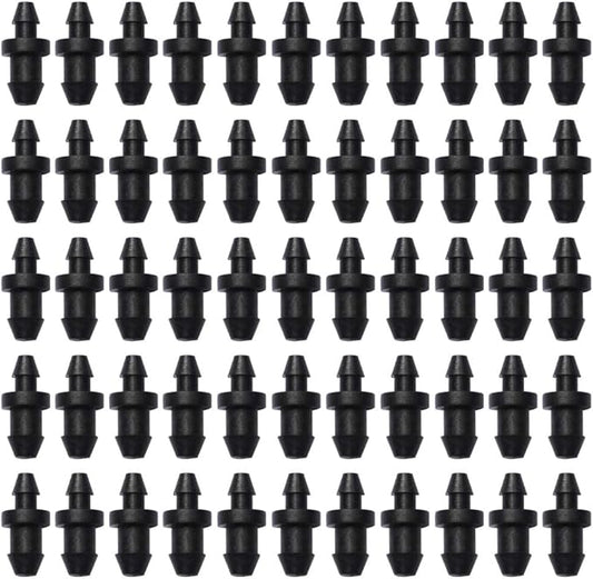 lasenersm 100 Pieces Drip Irrigation Tube End Closure Goof Hole Plugs Drip End Plug Fitting for 5 mm/7 mm Tube, Black