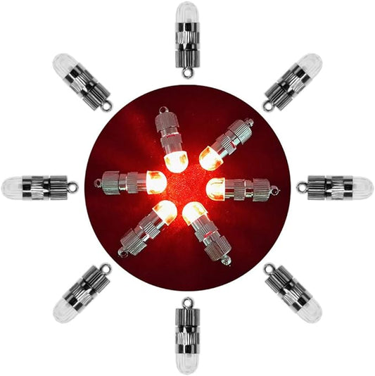 SumDirect Pack of 30 LED Mini Non-Blinking Lights for Paper Lanterns Balloons Floral Wedding Halloween Christmas Party Decoration Centerpieces (30, Red)