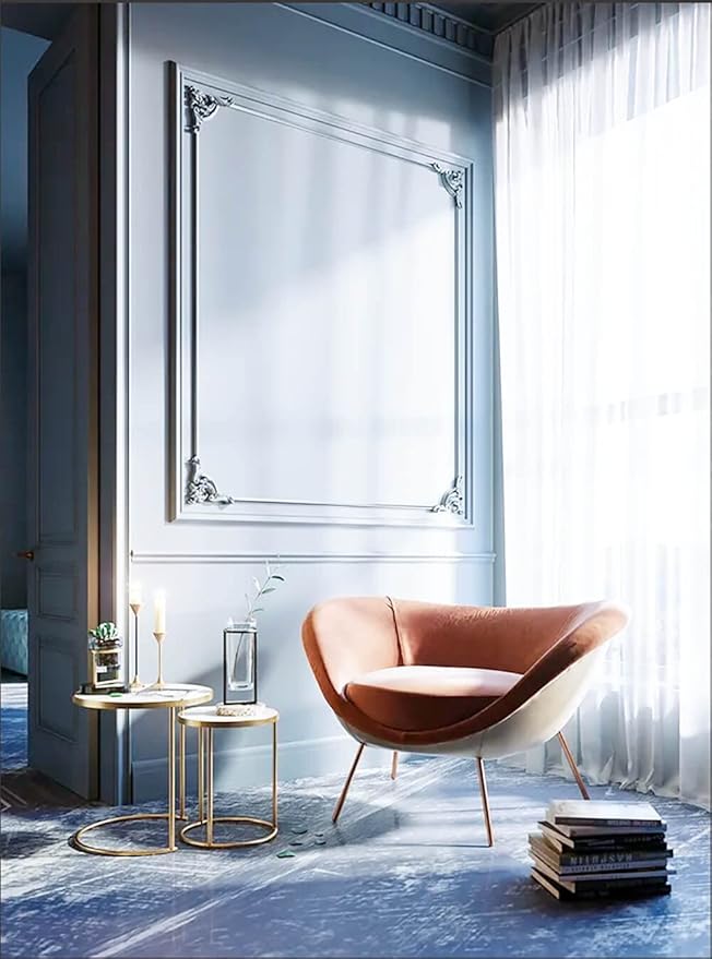 Dimoon 236''x17.7'' Blue Peel and Stick Wallpaper Contact Paper Modern Self Adhesive Wall Paper Removable Renter Friendly Textured Solid Color Shelf Cabinet Vinyl Roll (236''x17.7'',Light Grey Blue)