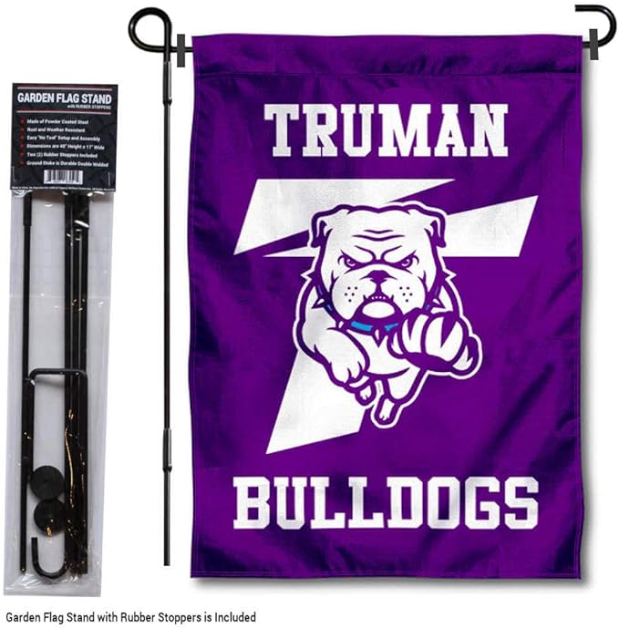 College Flags & Banners Co. Truman State Garden Flag with Pole Stand Holder