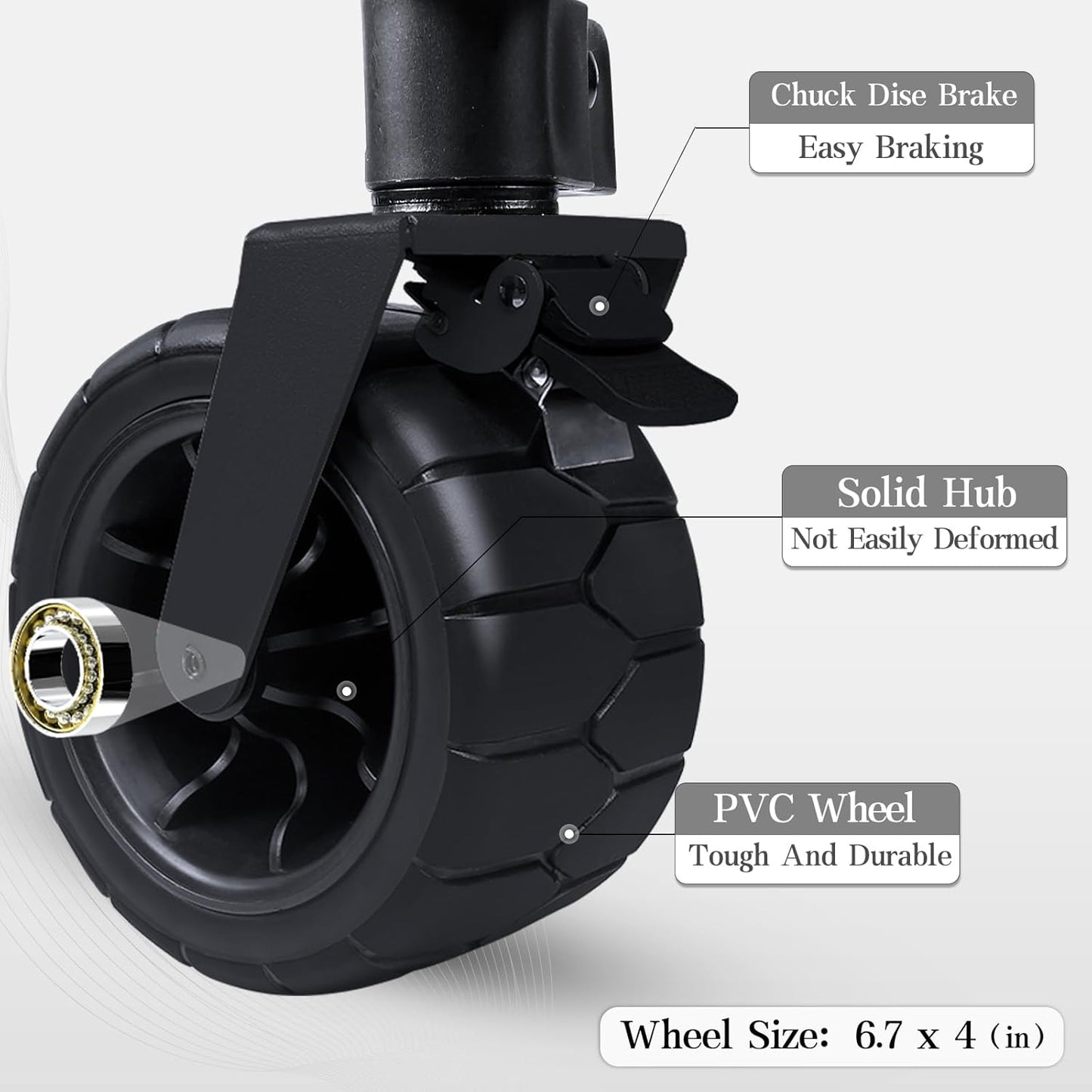 Whitsunday Collapsible Folding Wagon with Table,Heavy Duty Utility Beach Wagons with Opened Tailgate and All-Terrain Wheels for Camping,Garden,Sports Grey