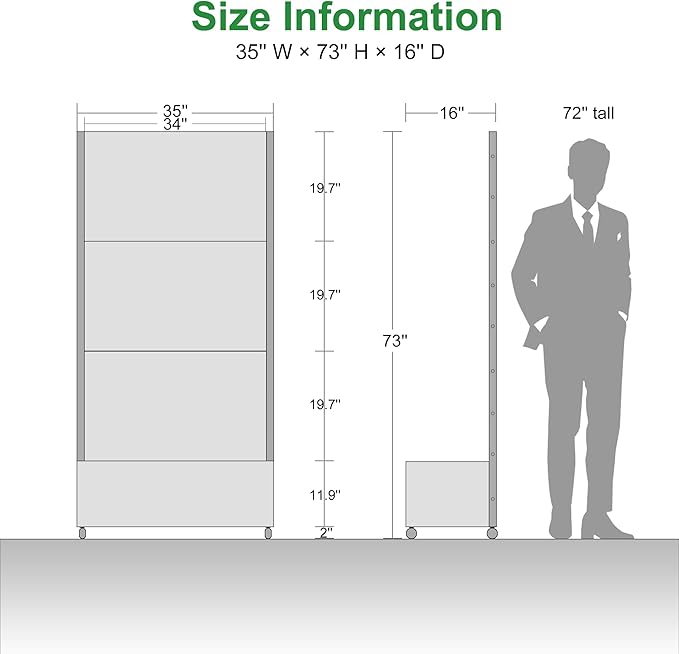 Casaphoria Metal Raised Garden Bed with Trellis and Wheels, 72"x35"x16" Planter Box for Climbing Plants, Vegetables & Vines, Features Drainage Holes and Privacy Screen (Black-Parallel)