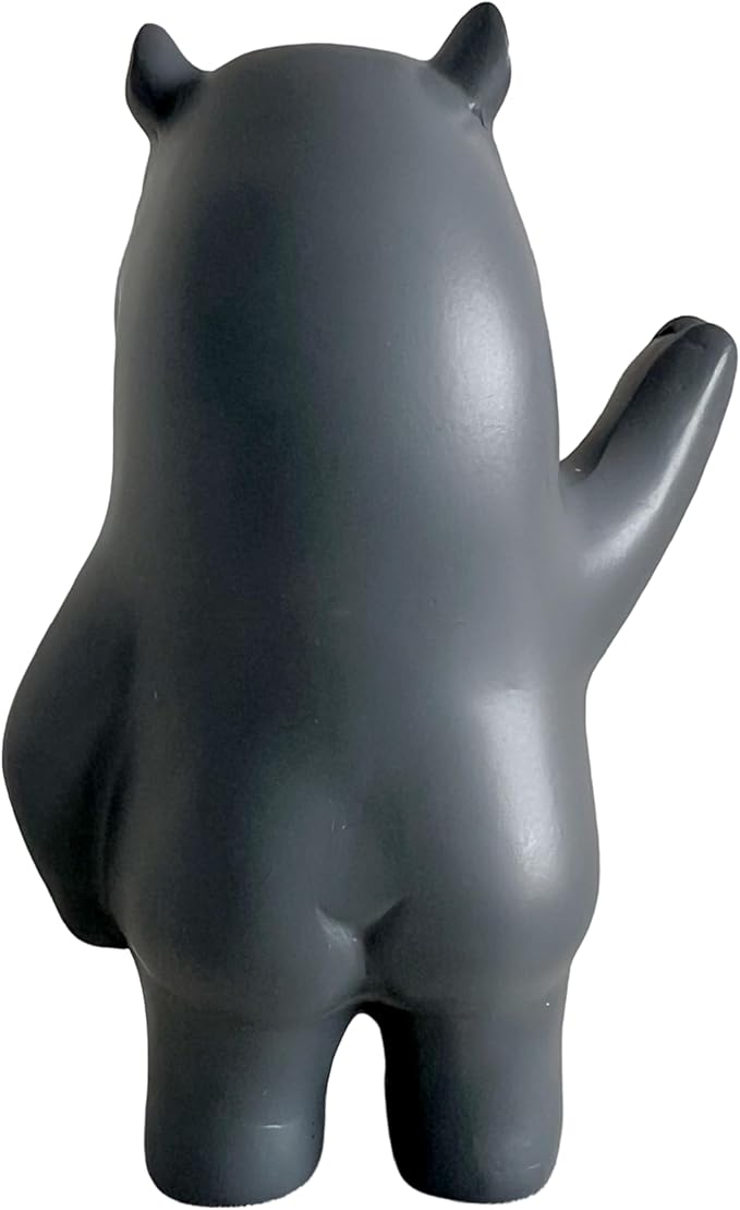 Jxueych Rebellious Hippo Figurine, Miniature Resin Hippo Standing 3.5 Inch, Adorable Mini Hippo - The Cutest Addition to Your Decor!