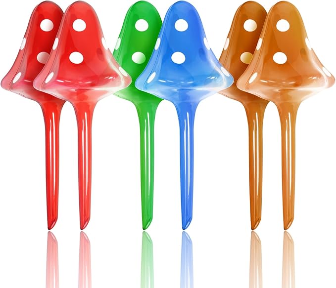 Plant Self Watering Globes Bulbs Planter Insert Automatic Plastic Watering Devices Plant Waterer Spikes for Indoor Outdoor,Self Irrigation System Lasts for One Week