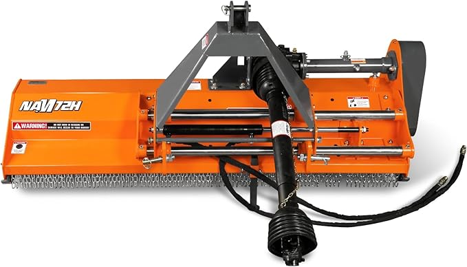 72'' PTO Flail Mower with Hydraulic Side Shift 3 Point 45-85hp, NAM72H