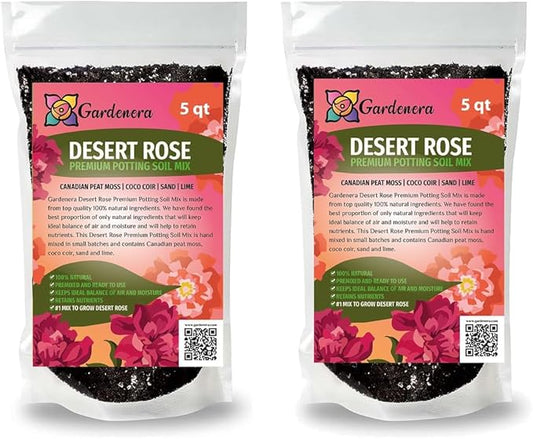Desert Rose Potting Mix - Crafted for Superior Performance and Stunning Blooms - 10 QUARTS