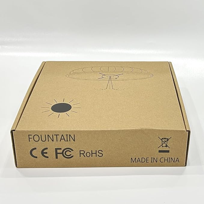 SZMP Solar Fountain Upgraded, 4W Bird Bath Fountain Pump with 7 Colors Lights, 7 Nozzle & 4 Fixer, 4000 Battery, Solar Water Fountain for Garden, Pool, Pond, Fish Tank